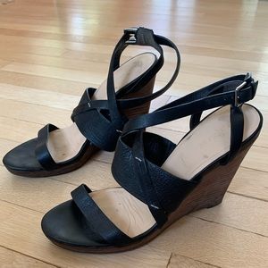 Cole Haan Black Strappy Heels